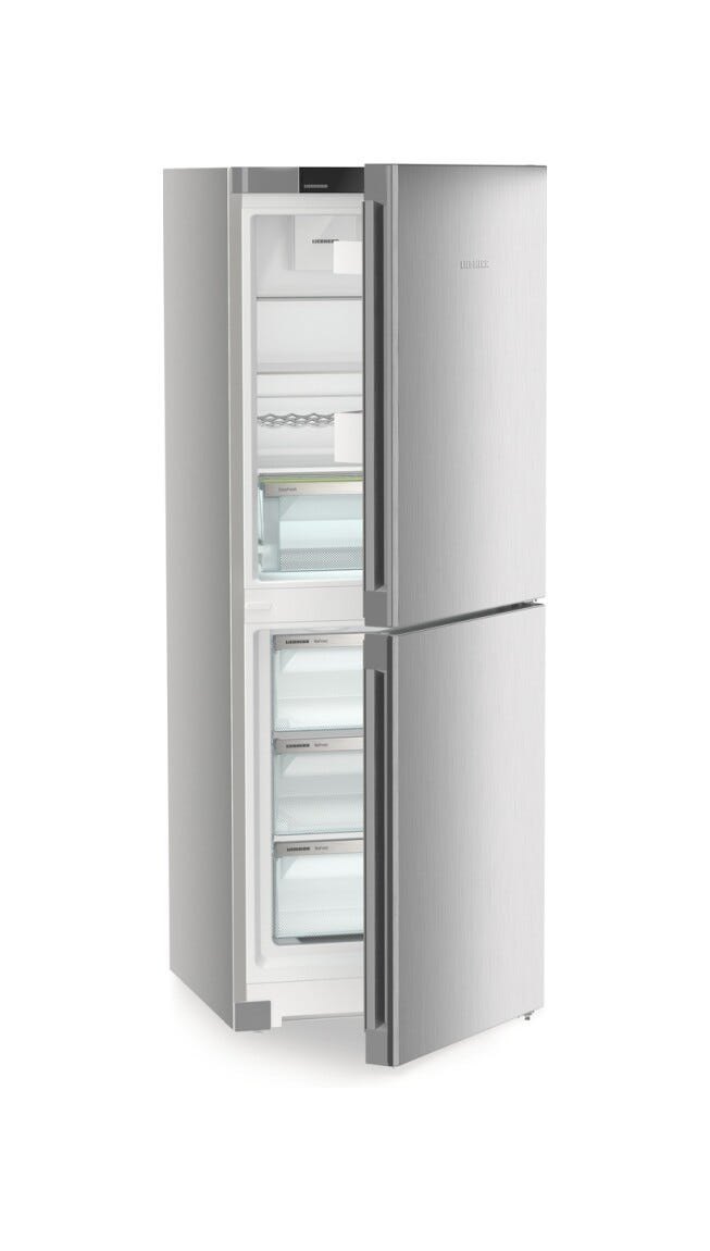 Liebherr CNsfc5023 Plus Frigorifero con congelatore a libera installazione cm. 60 h. 166 - lt. 280 - argento