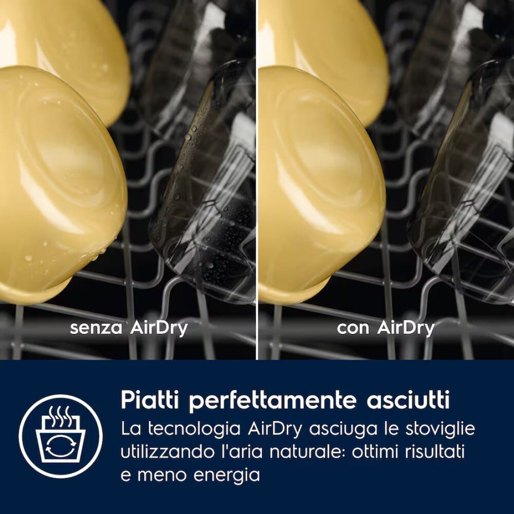 Electrolux ESA63210SX Serie 300 AirDry Lavastoviglie a libera installazione cm. 45 - 10 coperti - inox
