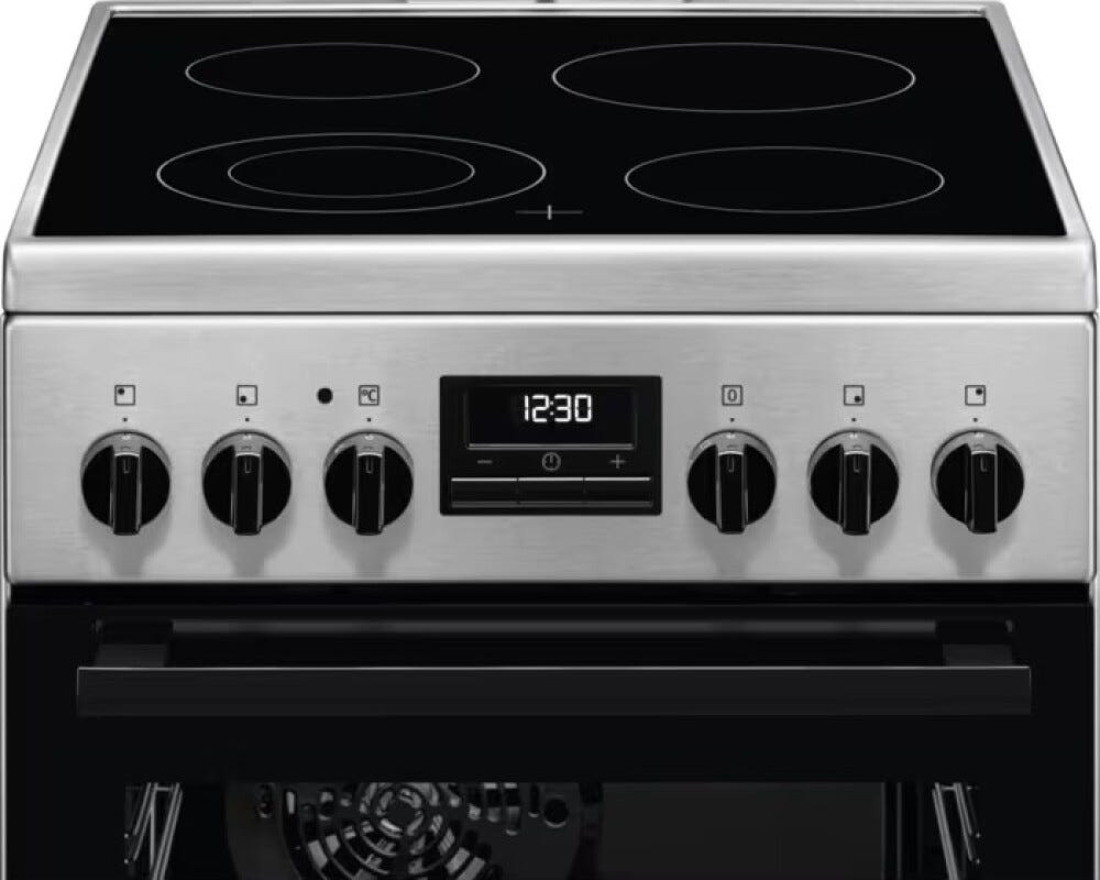 Electrolux LKR540266X Serie 500 Cucina da accosto cm. 50 - 4 zone elettriche - inox