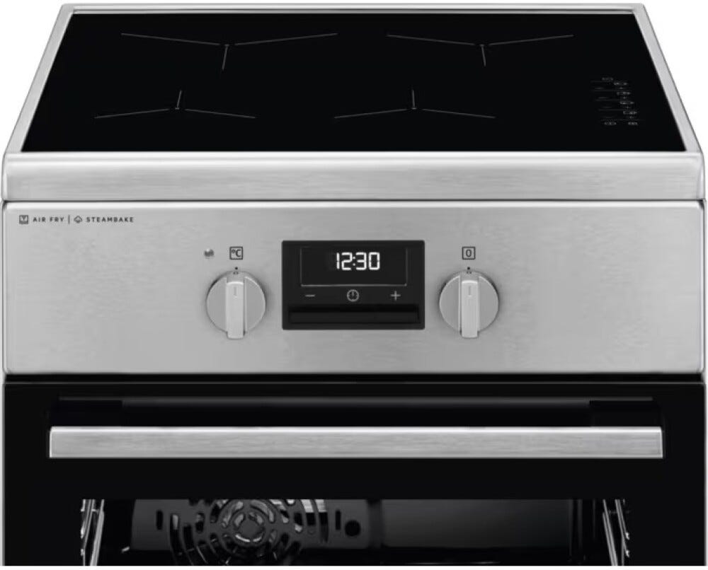 Electrolux LKI564267X Serie 600 Cucina da accosto cm. 50 - 4 zone elettriche - inox