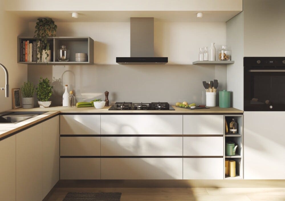 Candy CVG74WTB Moderna Gas on Glass Piano cottura a gas cm. 75 - nero