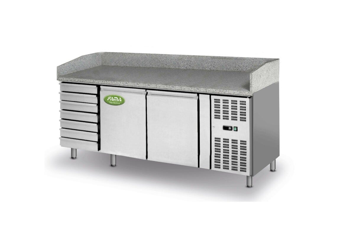 Fama FBR2610TN Banco pizza refrigerato ventilato lt. 560