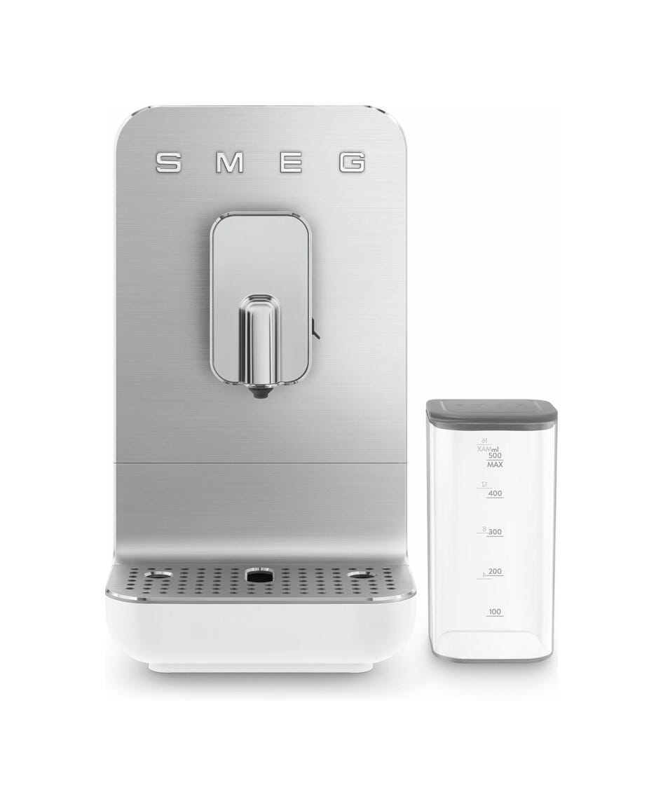 Smeg Selection BCC13WHMEU 50'S Style Macchina da caffè automatica con sistema latte - bianco opaco