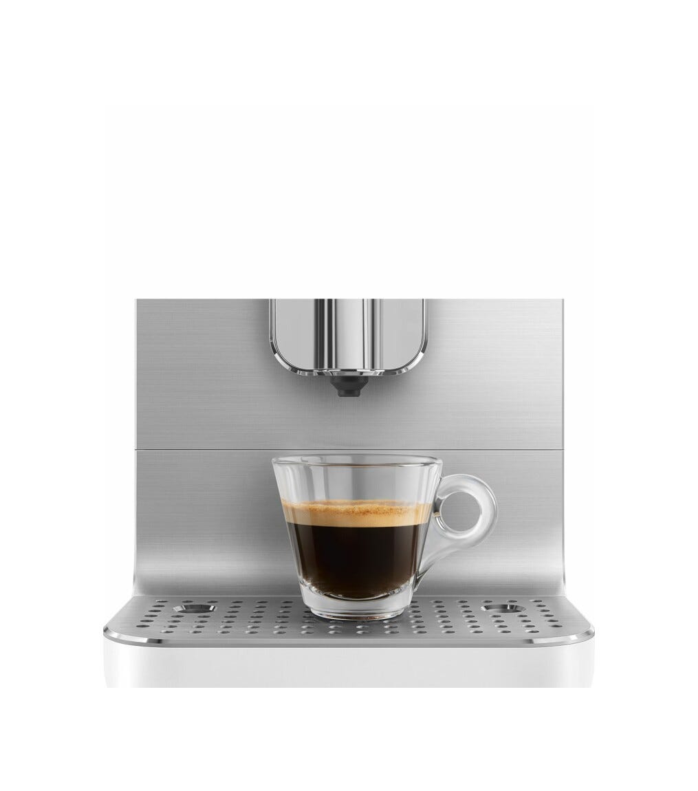 Smeg Selection BCC13WHMEU 50'S Style Macchina da caffè automatica con sistema latte - bianco opaco