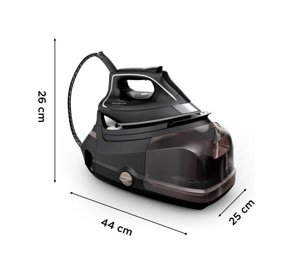 Rowenta DG9611F0 Eco Steam Pro Ferro da stiro con caldaia a vapore - nero
