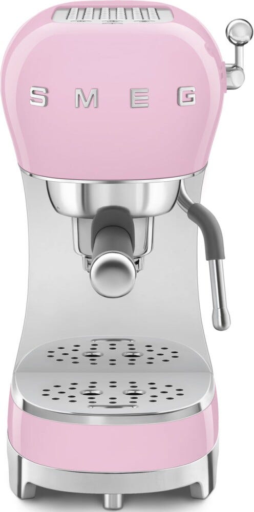 Smeg Selection ECF02PKEU 50'S Style Macchina da caffè espresso manuale - rosa lucido