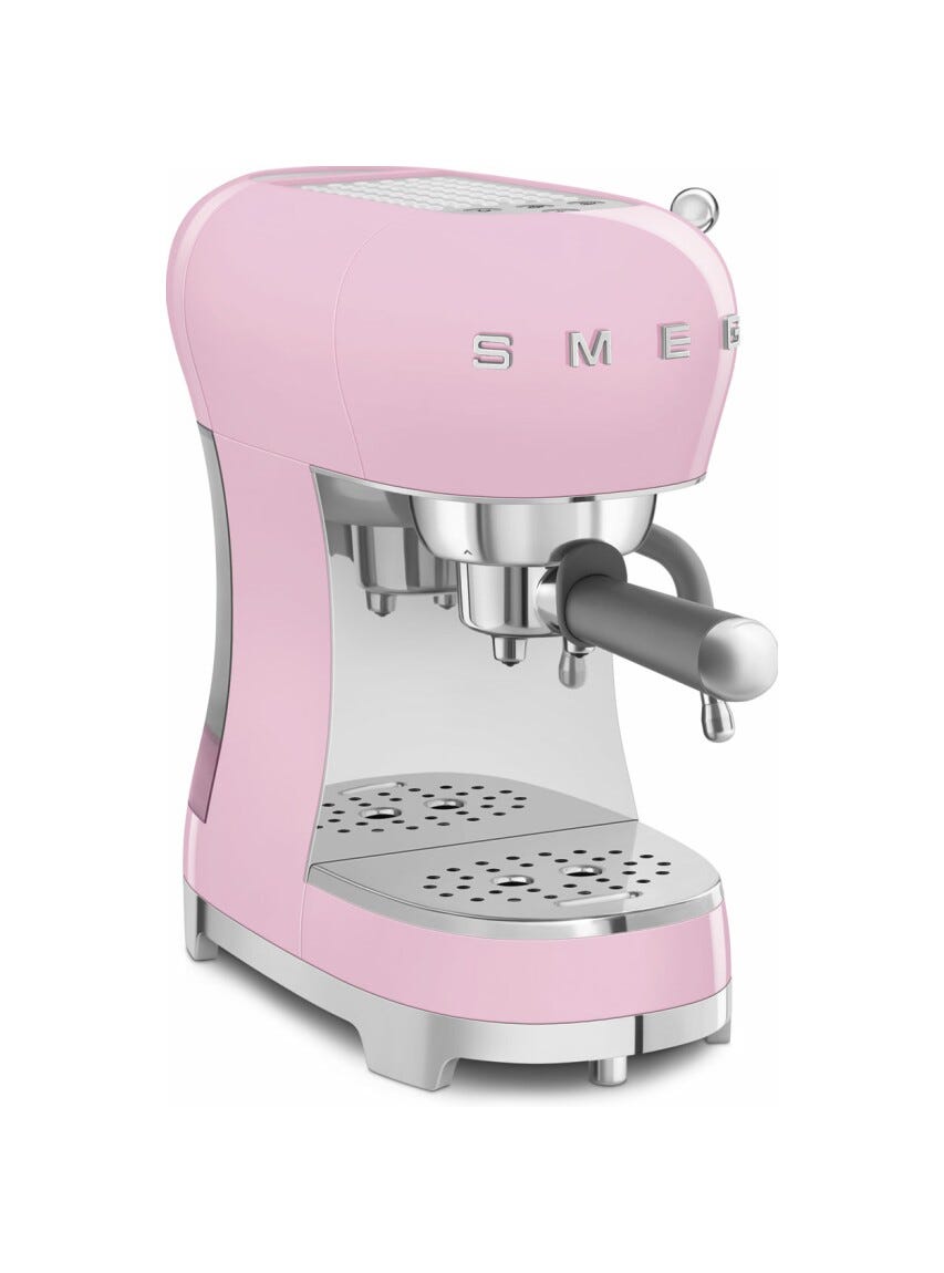 Smeg Selection ECF02PKEU 50'S Style Macchina da caffè espresso manuale - rosa lucido