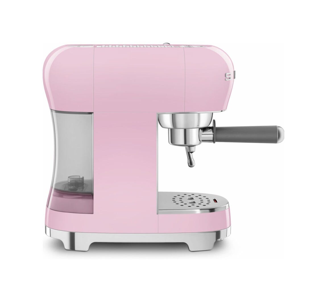 Smeg Selection ECF02PKEU 50'S Style Macchina da caffè espresso manuale - rosa lucido