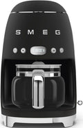 Smeg Selection DCF02BLMEU 50'S Style Macchina per caffè automatica - nero opaco
