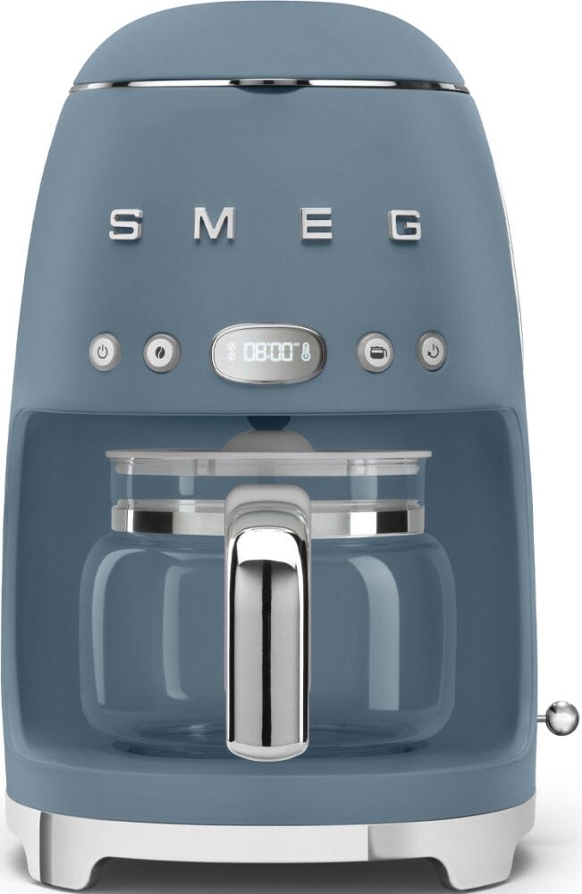 Smeg Selection DCF02SBMEU 50'S Style Macchina per caffè automatica - storm blue opaco