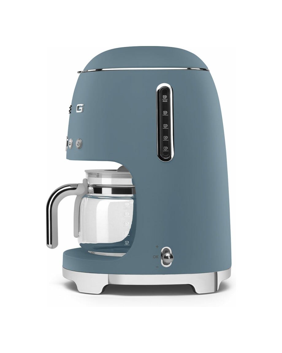 Smeg Selection DCF02SBMEU 50'S Style Macchina per caffè automatica - storm blue opaco