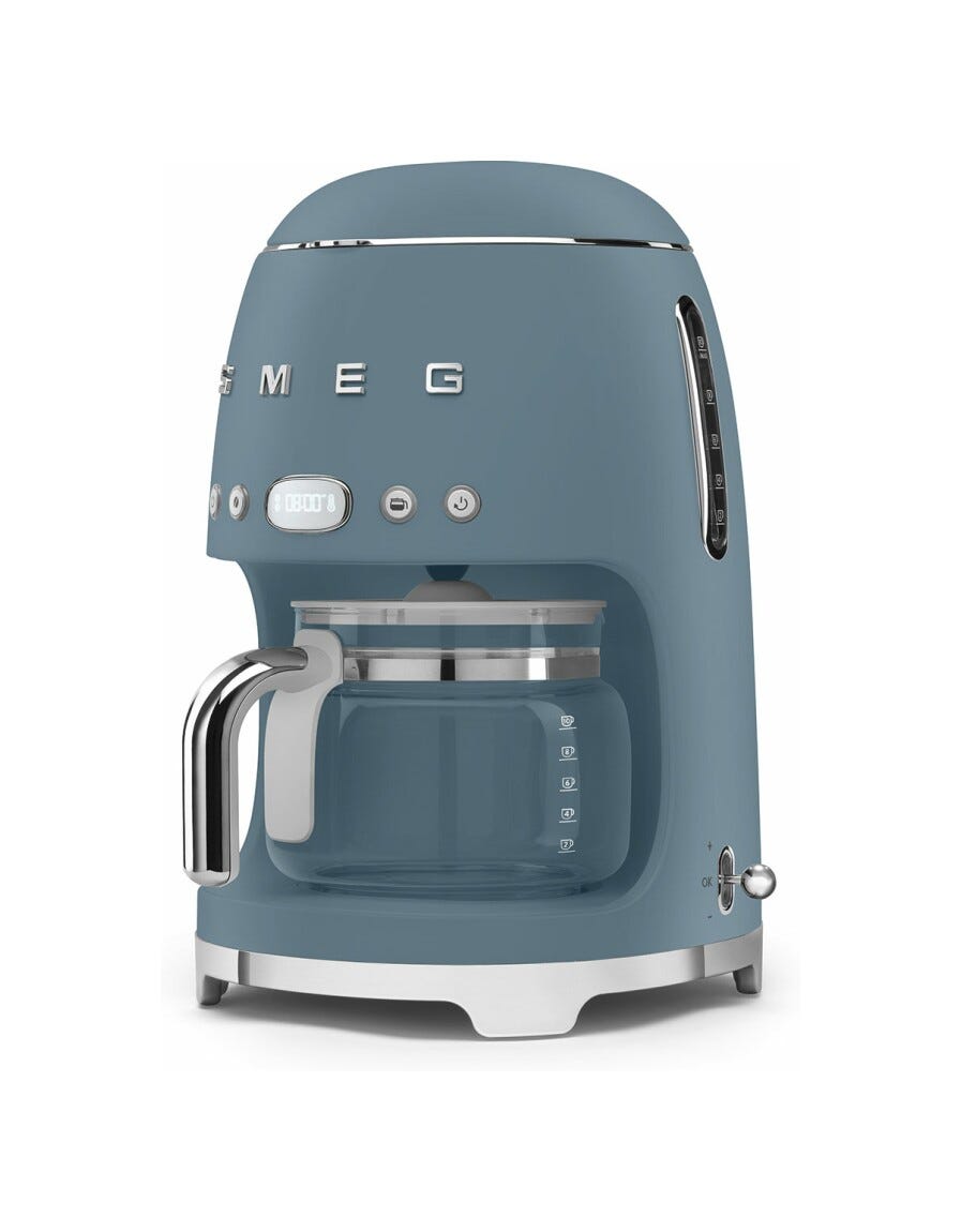Smeg Selection DCF02SBMEU 50'S Style Macchina per caffè automatica - storm blue opaco