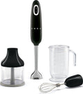 Smeg Selection HBF03BLEU 50'S Style Frullatore a immersione con accessori - nero lucido