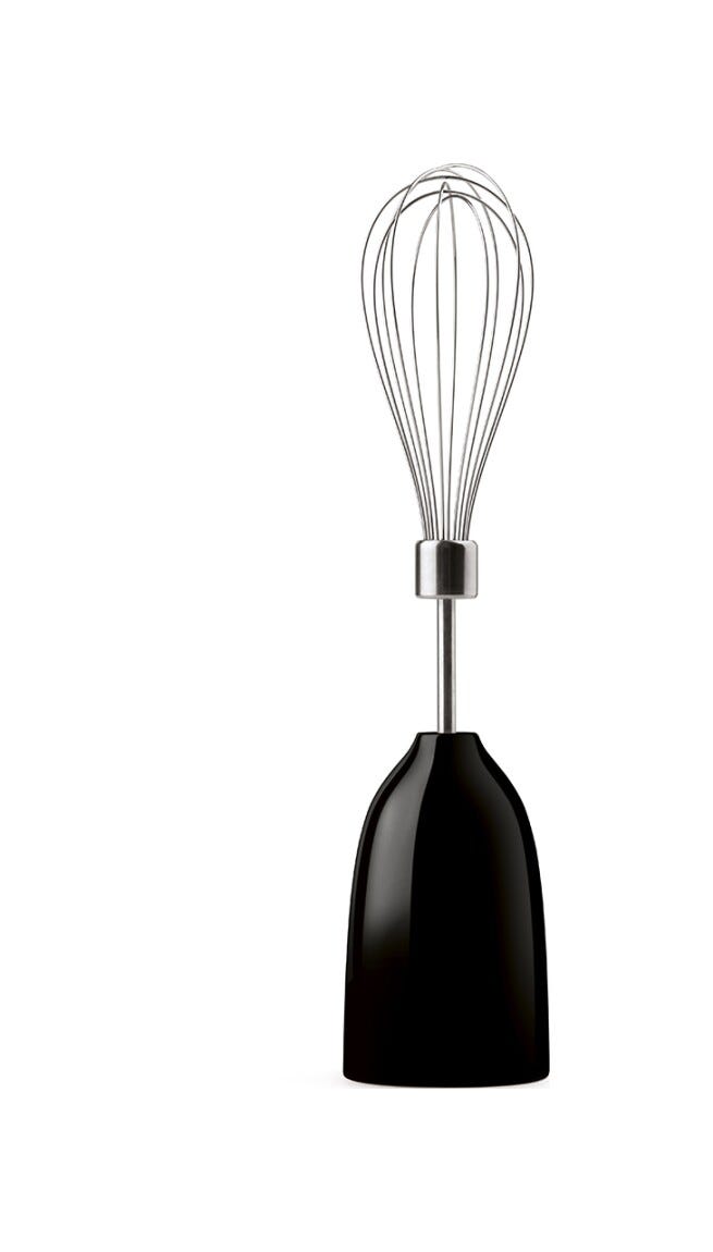 Smeg Selection HBF03BLEU 50'S Style Frullatore a immersione con accessori - nero lucido