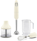 Smeg Selection HBF03CREU 50'S Style Frullatore a immersione con accessori - panna lucido
