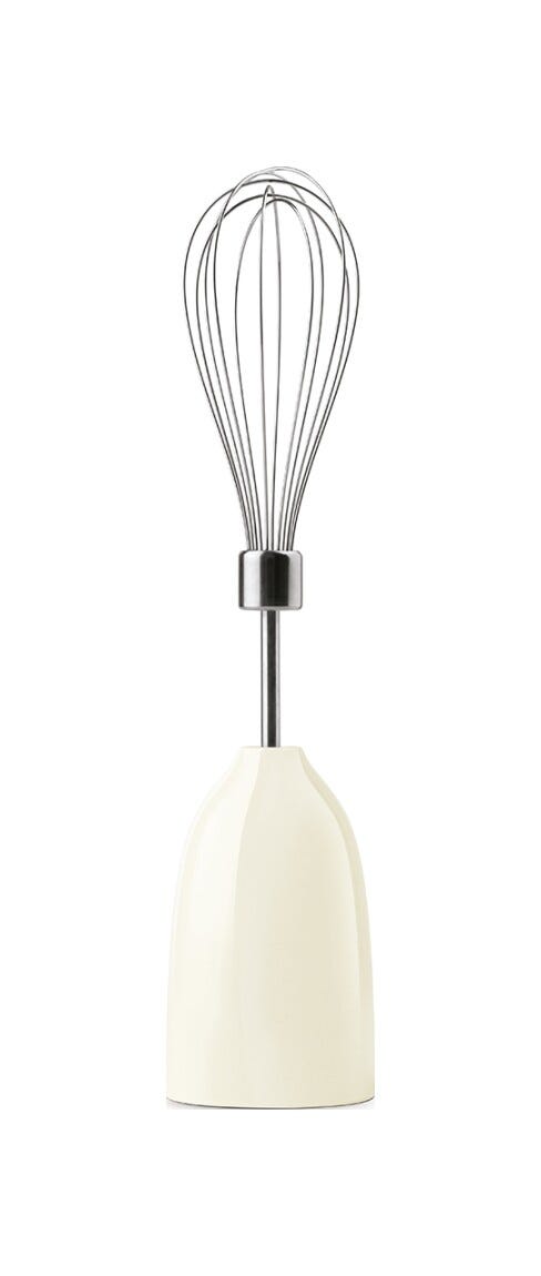 Smeg Selection HBF03CREU 50'S Style Frullatore a immersione con accessori - panna lucido