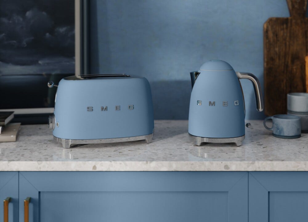 Smeg Selection KLF03SBMEU 50'S Style bollitore elettrico 1,7 l. - storm blue opaco