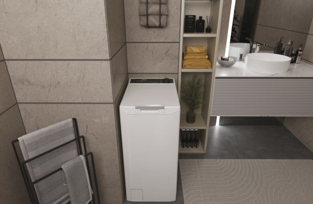 Haier THASN476TM5-S T Serie 7 Lavatrice a carica dall'alto cm. 41 - capacità 7 kg - bianco