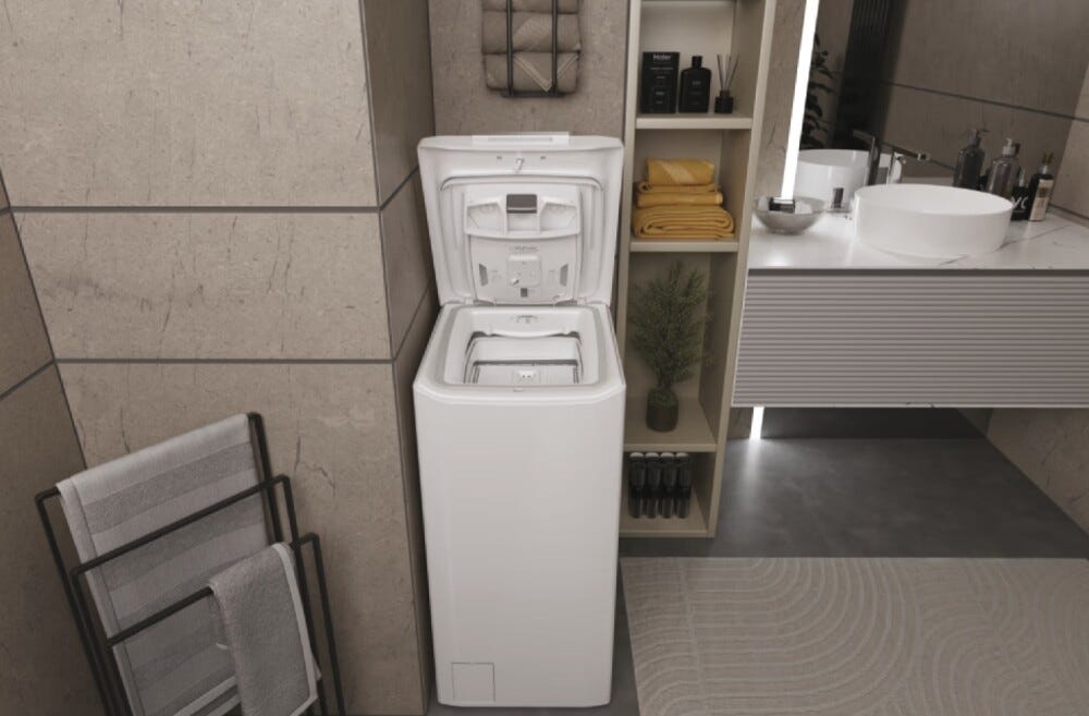 Haier THASN476TM5-S T Serie 7 Lavatrice a carica dall'alto cm. 41 - capacità 7 kg - bianco