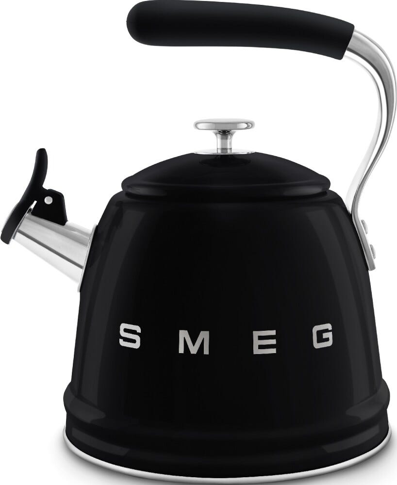 Smeg Selection WKF01BL 50'S Style Bollitore per piano cottura 2,3 L - nero lucido