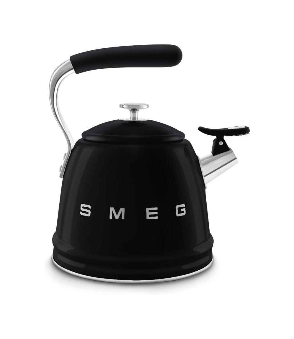 Smeg Selection WKF01BL 50'S Style Bollitore per piano cottura 2,3 L - nero lucido