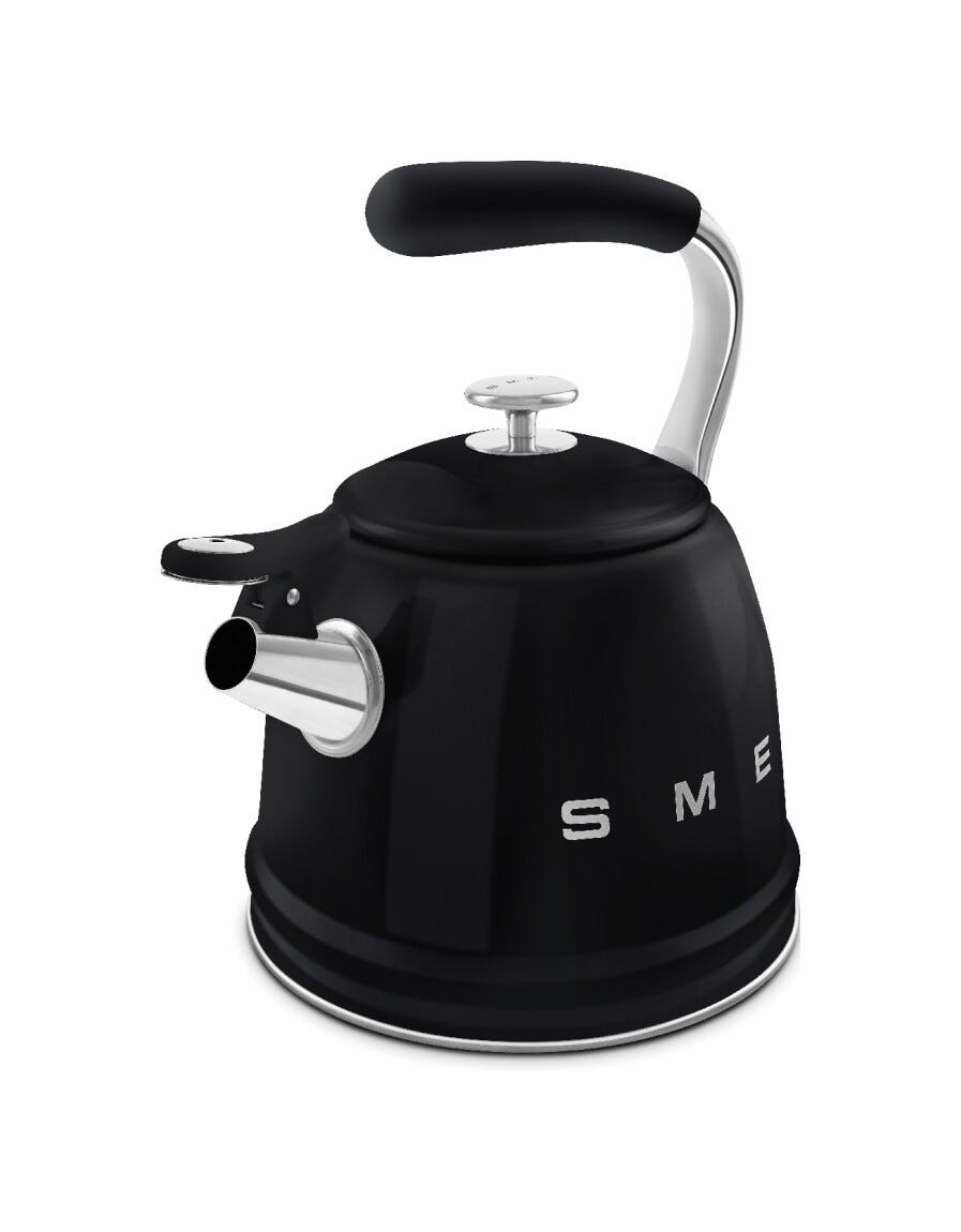 Smeg Selection WKF01BL 50'S Style Bollitore per piano cottura 2,3 L - nero lucido