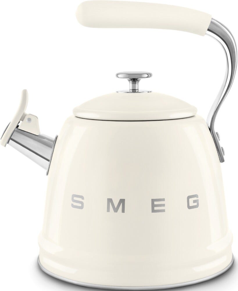 Smeg Selection WKF01CR 50'S Style Bollitore per piano cottura 2,3 l - panna lucido