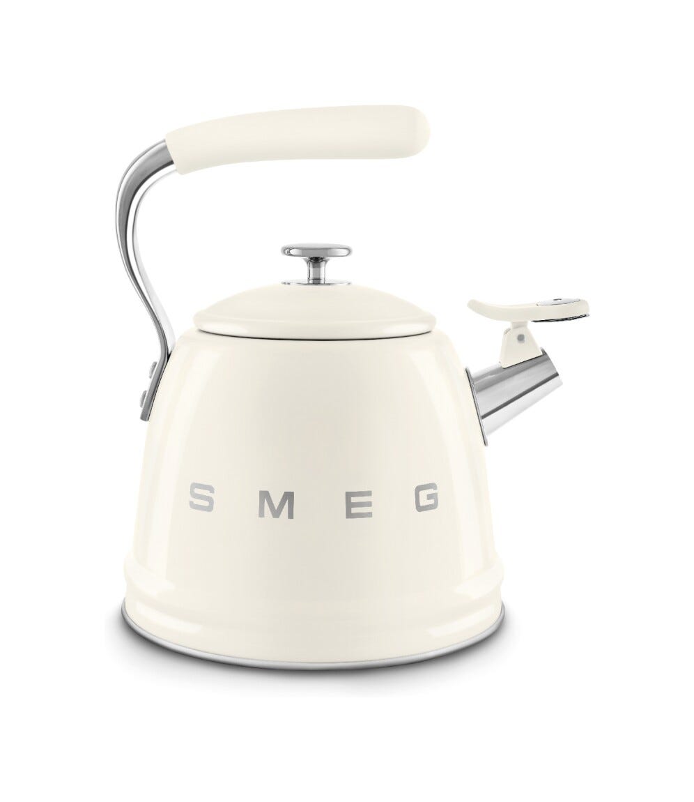 Smeg Selection WKF01CR 50'S Style Bollitore per piano cottura 2,3 l - panna lucido