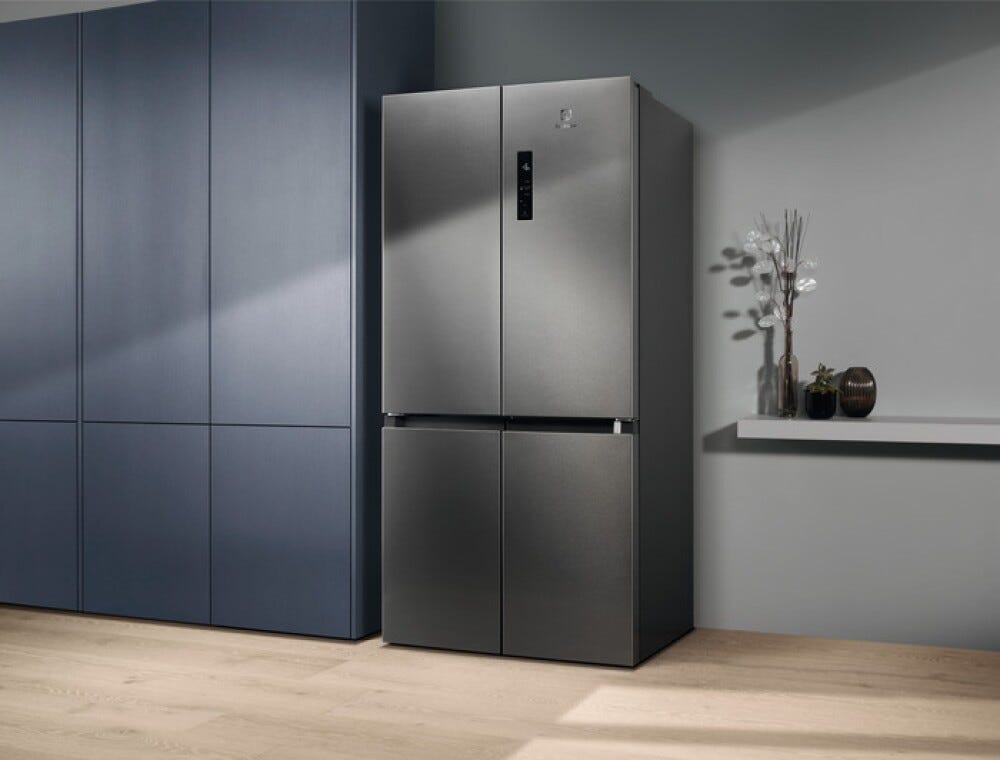 Electrolux ELT9VE52U0 Serie 900 MultiSwitch Frigorifero con congelatore 4 porte cm. 91 h. 190 - lt. 522 - inox