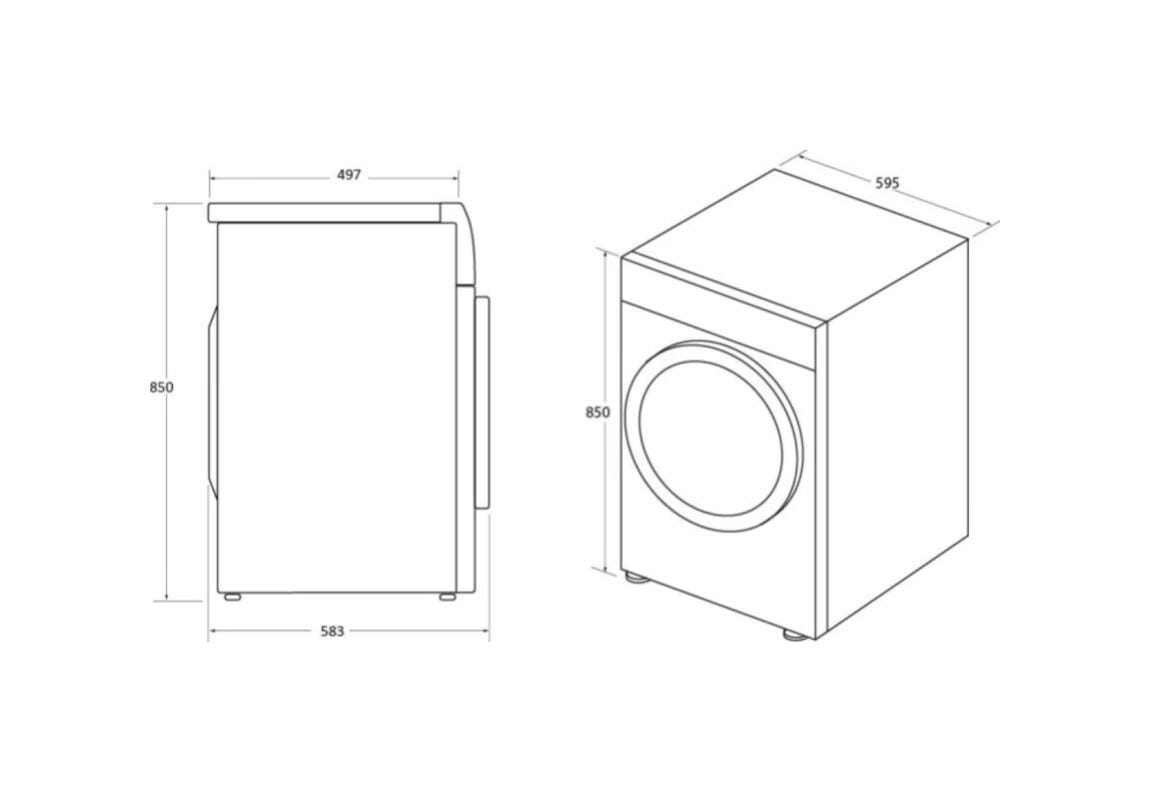 Haier HW100-BD14IGIS8U1 I-Pro Serie 7 Plus Lavatrice cm. 60 - capacità 10 kg - antracite