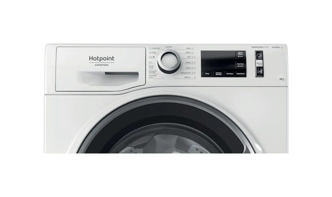 Hotpoint Ariston NR 748G WS A IT Lavatrice cm. 60 - capacità 8 kg - bianco