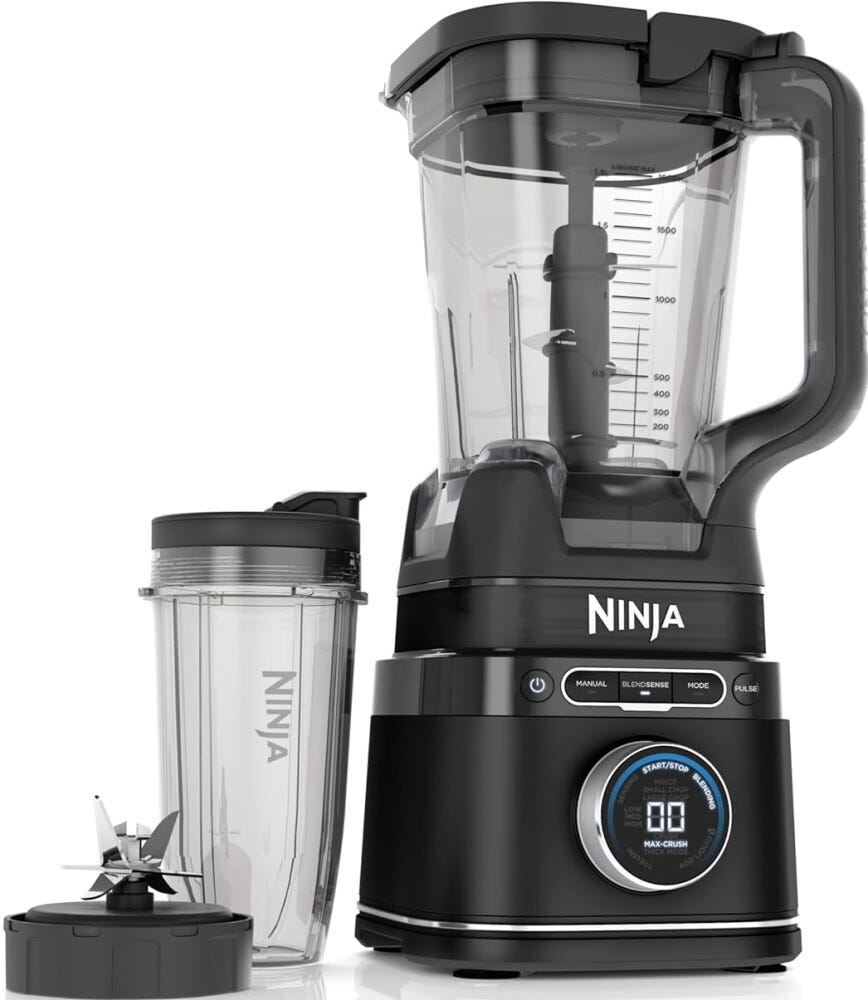 Ninja TB301EU Detect Frullatore ad alta potenza 2,1 l + bicchieri - nero