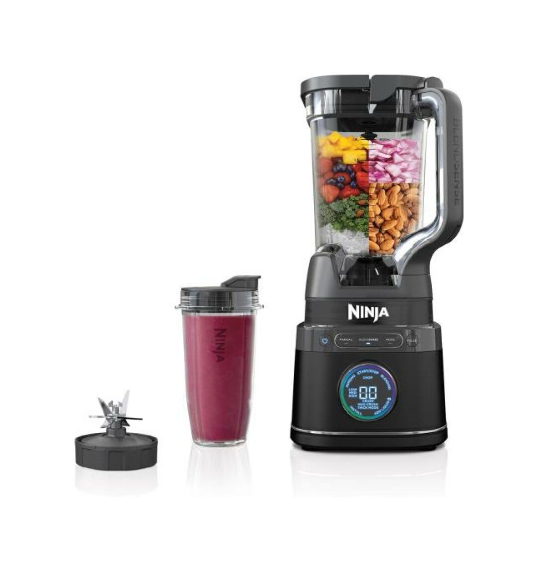 Ninja TB301EU Detect Frullatore ad alta potenza 2,1 l + bicchieri - nero