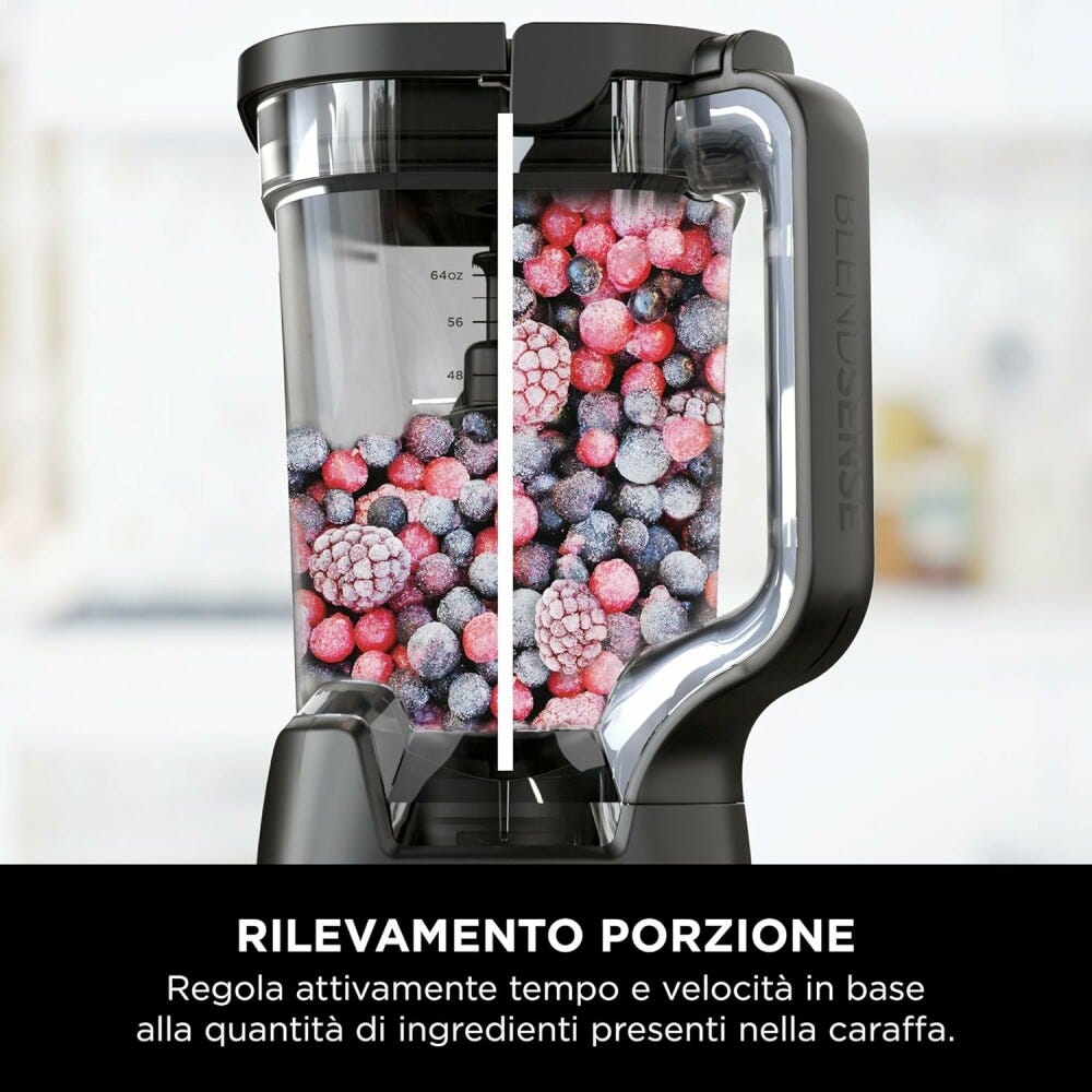 Ninja TB301EU Detect Frullatore ad alta potenza 2,1 l + bicchieri - nero