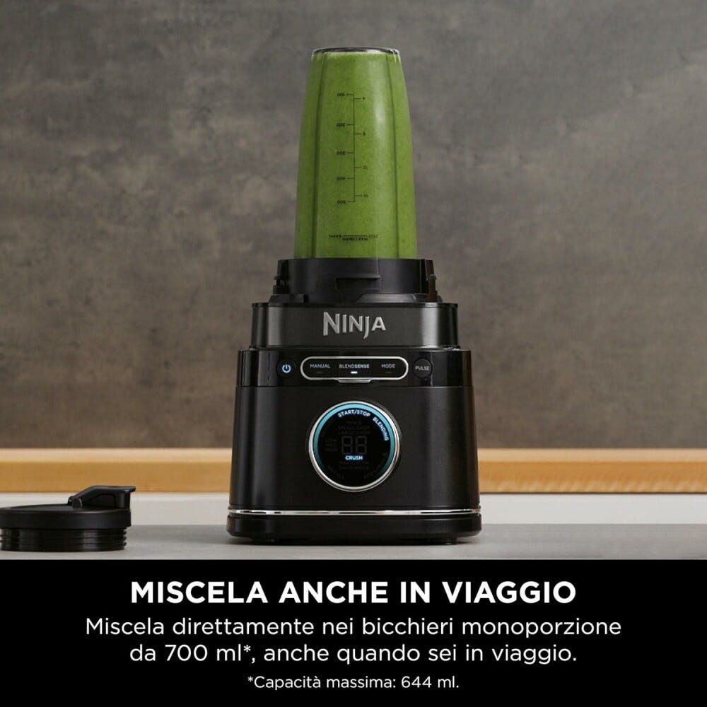 Ninja TB301EU Detect Frullatore ad alta potenza 2,1 l + bicchieri - nero