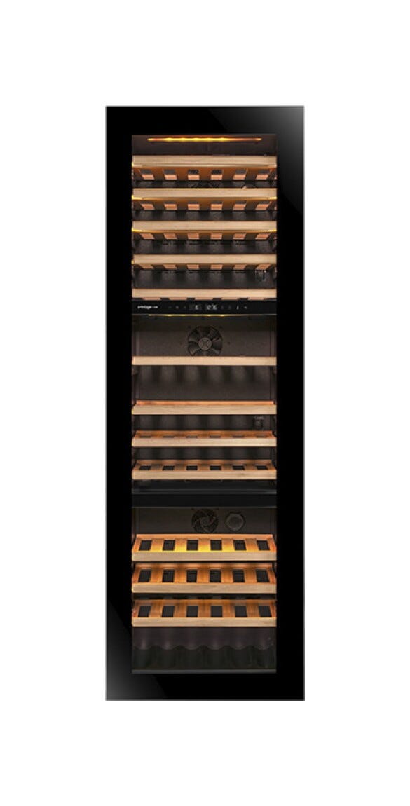 Avintage AVI178PLATINUM PLATINUM Cantina vini da incasso cm. 59 - 94 bottiglie - nero