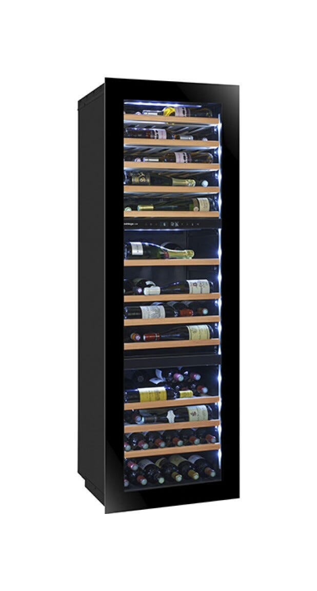 Avintage AVI178PLATINUM PLATINUM Cantina vini da incasso cm. 59 - 94 bottiglie - nero