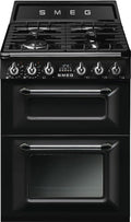 Smeg TR62BL Victoria Cucina da accosto cm. 60x60 - 4 fuochi a gas + 2 forni elettrici - nero lucido