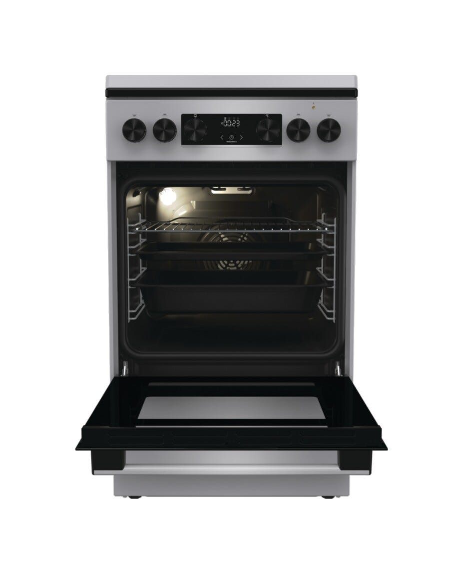 Gorenje GK5C43SH Cucina da accosto cm. 50 - 4 zone a gas + 1 forno elettrico - grigio