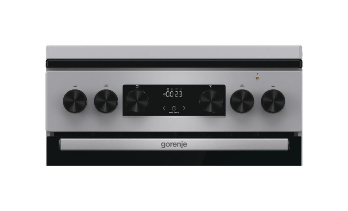 Gorenje GK5C43SH Cucina da accosto cm. 50 - 4 zone a gas + 1 forno elettrico - grigio
