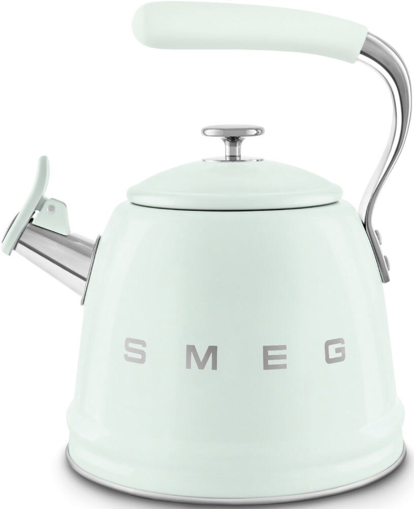 Smeg Selection WKF01PG 50'S Style Bollitore per piano cottura 2,3 l - verde pastello lucido