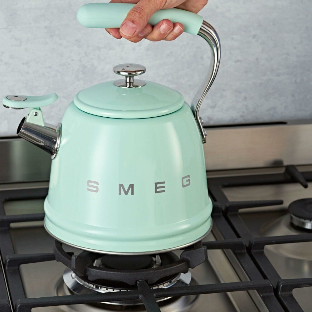 Smeg Selection WKF01PG 50'S Style Bollitore per piano cottura 2,3 l - verde pastello lucido