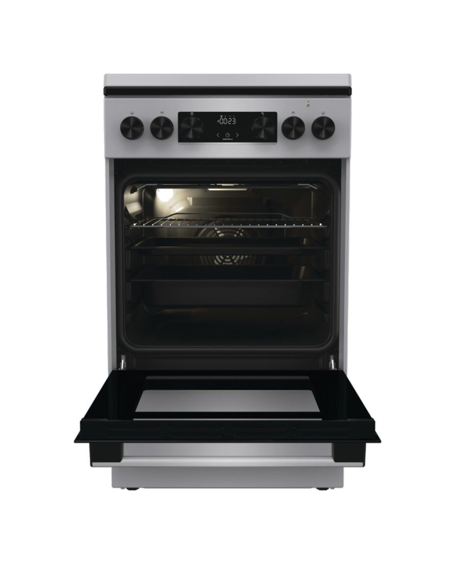 Gorenje GK5C42SJ Cucina da accosto cm. 50 - 4 zone a gas + 1 forno elettrico - grigio