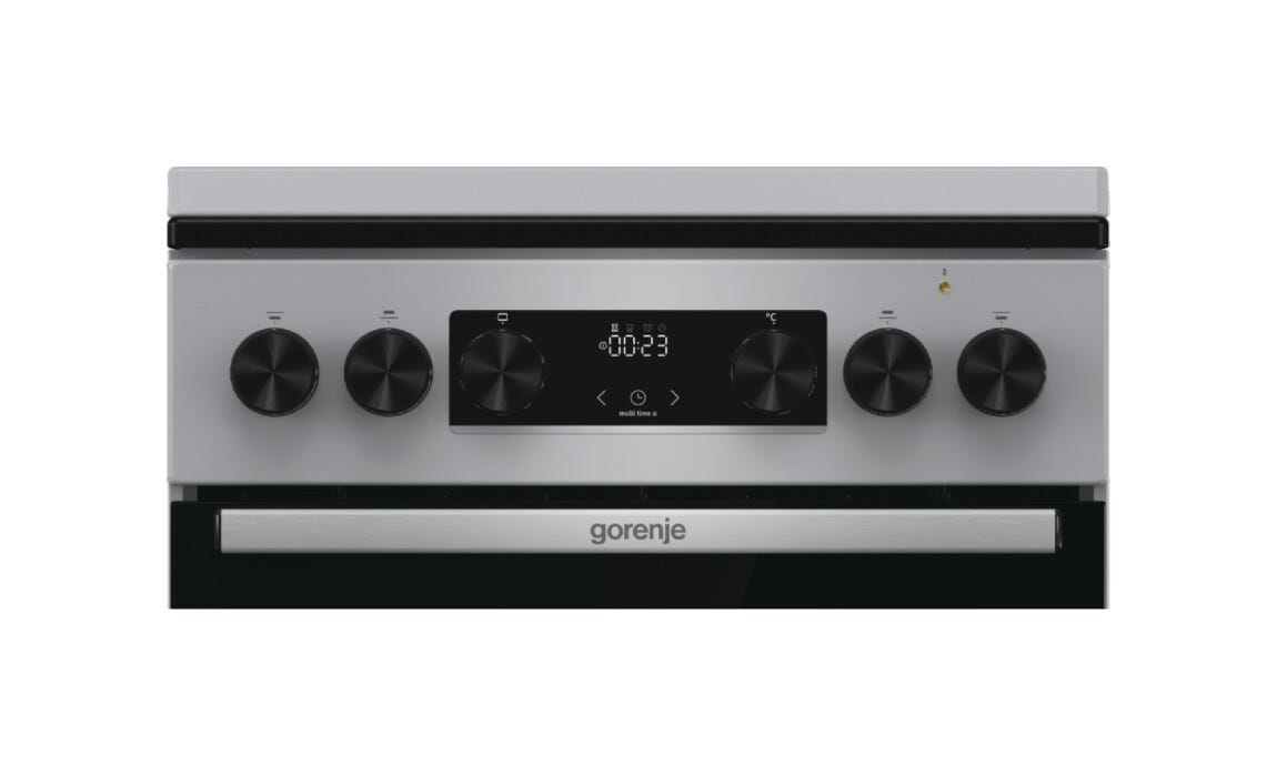 Gorenje GK5C42SJ Cucina da accosto cm. 50 - 4 zone a gas + 1 forno elettrico - grigio