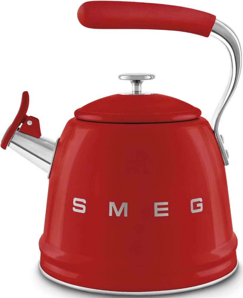 Smeg Selection WKF01RD 50'S Style Bollitore per piano cottura 2,3 l - rosso lucido