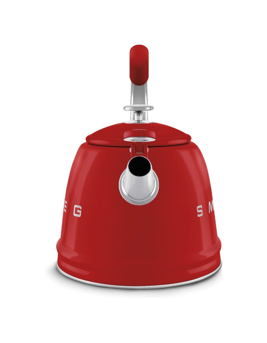 Smeg Selection WKF01RD 50'S Style Bollitore per piano cottura 2,3 l - rosso lucido