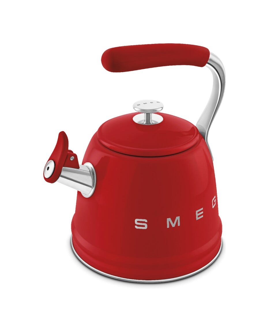 Smeg Selection WKF01RD 50'S Style Bollitore per piano cottura 2,3 l - rosso lucido