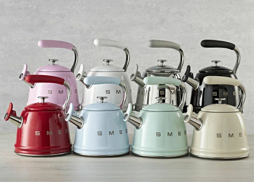 Smeg Selection WKF01SS 50'S Style Bollitore per piano cottura 2,3 l - inox