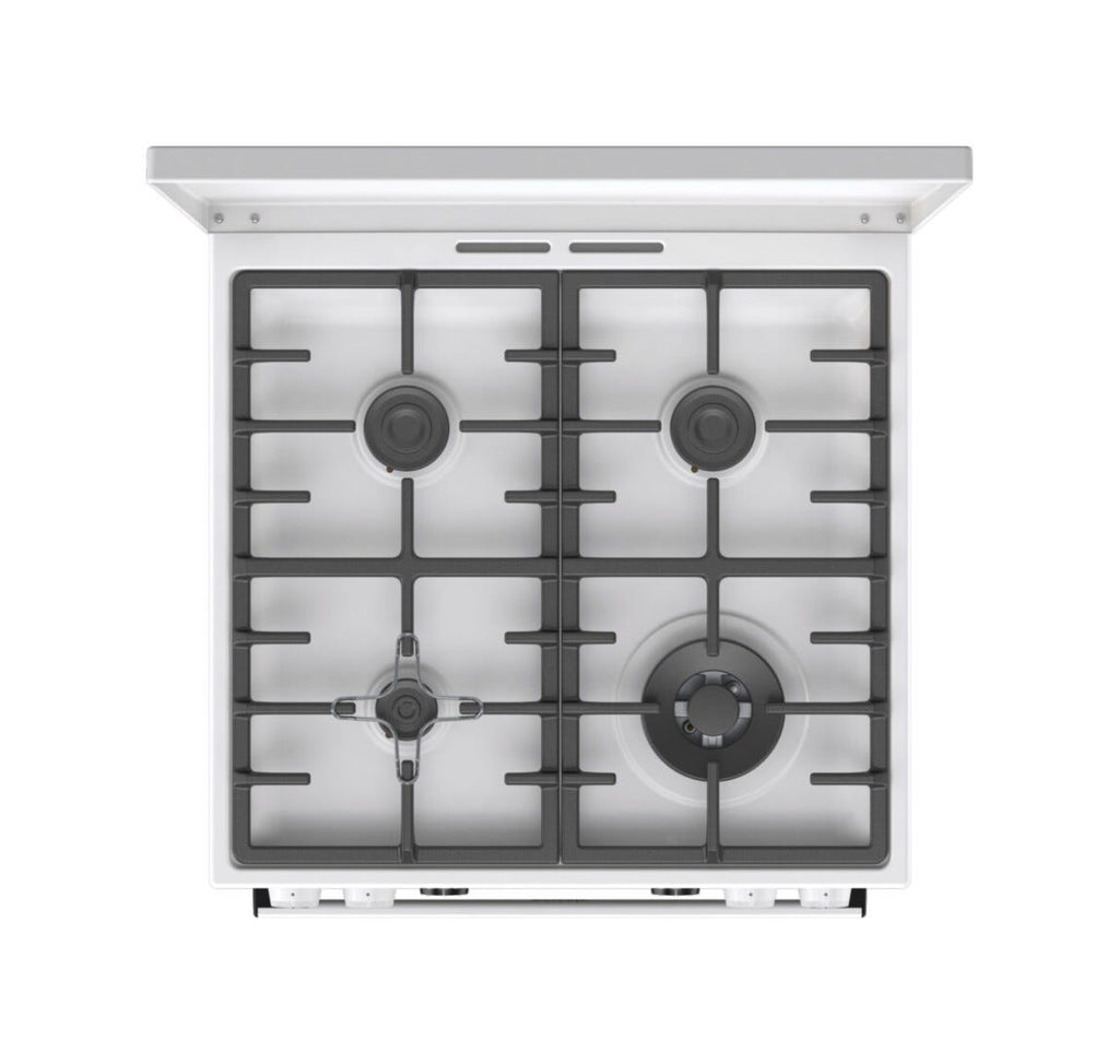 Gorenje GKS6C71WA Cucina da accosto cm. 60 - 4 zone a gas + 1 forno elettrico - bianco