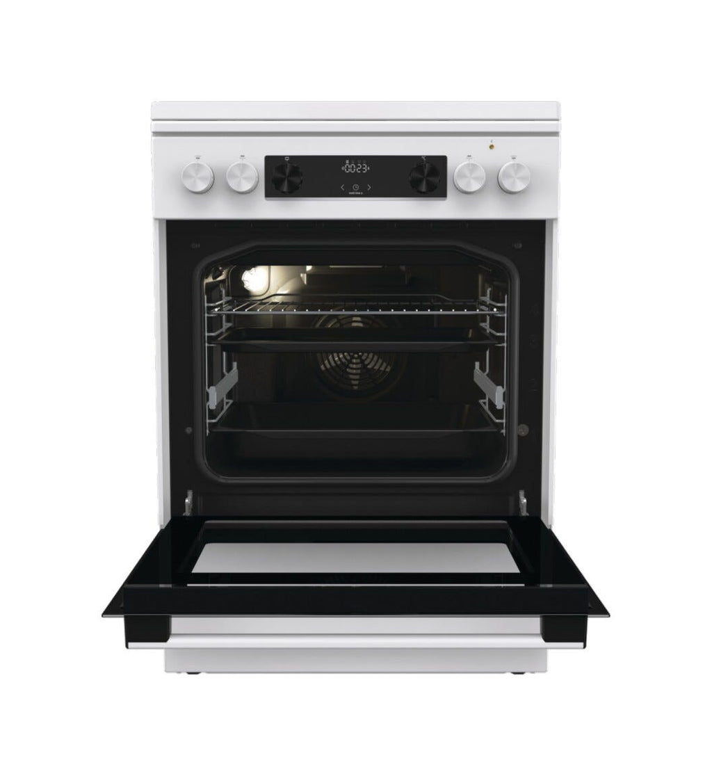 Gorenje GKS6C71WA Cucina da accosto cm. 60 - 4 zone a gas + 1 forno elettrico - bianco